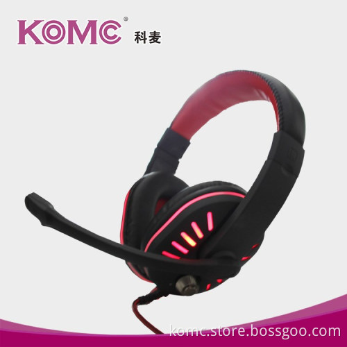LED lights Gaming Headset with Removable Noise Cancelling Mic